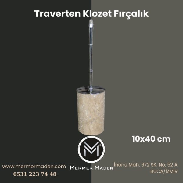 Traverten Klozet Fırçalık