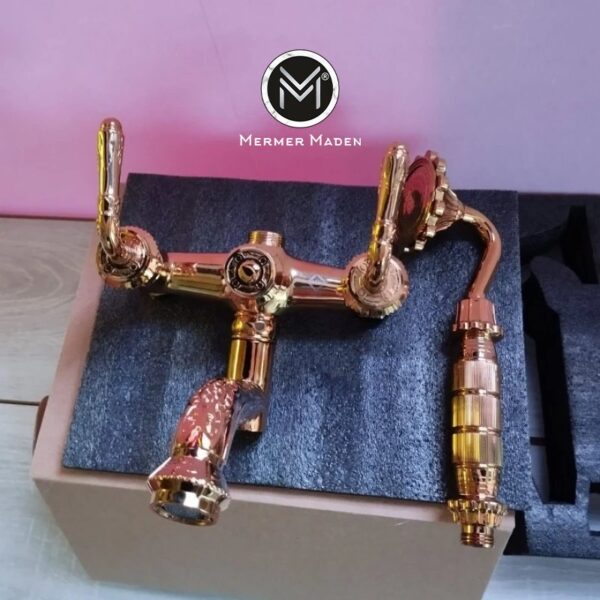 Gold Osmanlı Duş Seti Modern ve Şık Paslanmaz